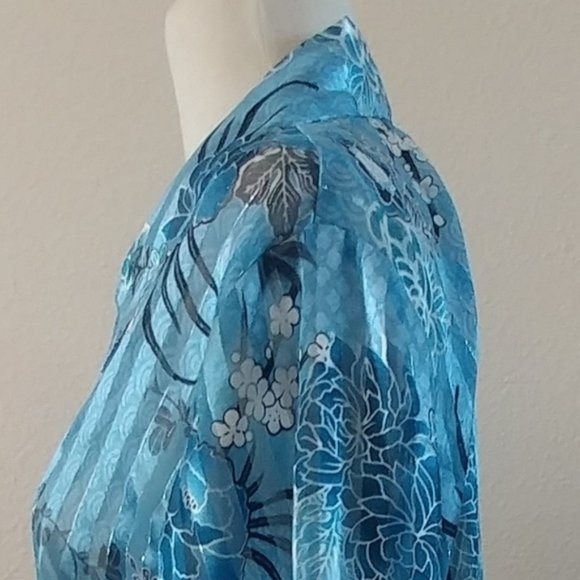 c.b. collections button-up blouse  SZ PL - Picture 13 of 16